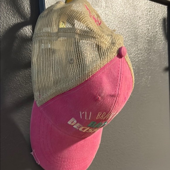 Adams Pink and Tan Women's Hat - Picture 4 of 8